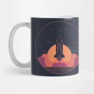 Space Shuttle Take Off Mug